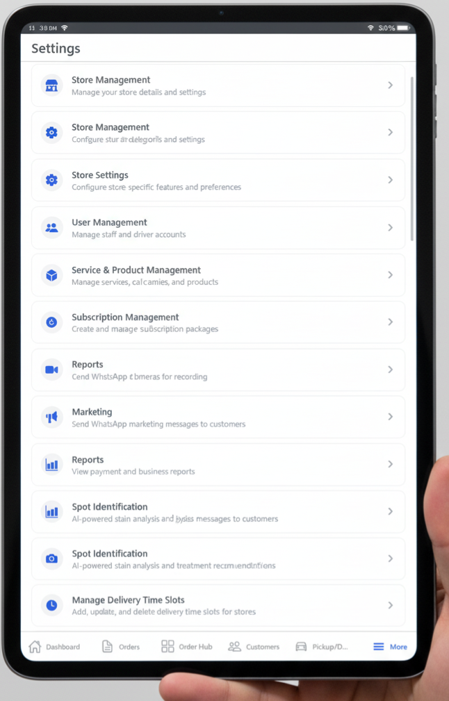 FaboSuite Settings
